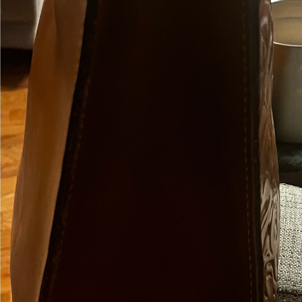 Patricia Nash Brown Embossed Leather Bag - Picture 10 of 11